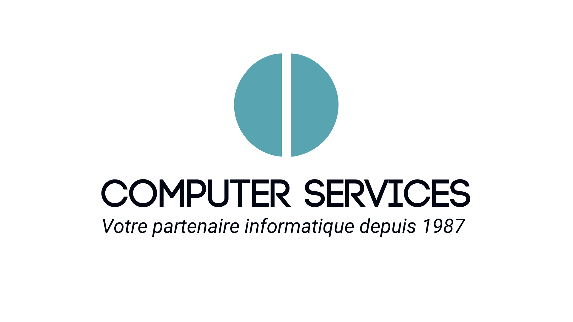 Logo de Computer Services avec slogan
